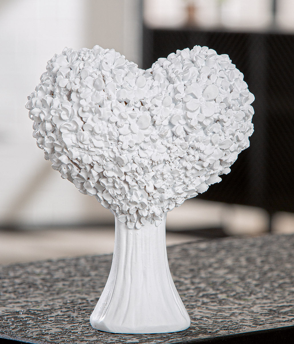 Flower Heart Decoratiehart Wit