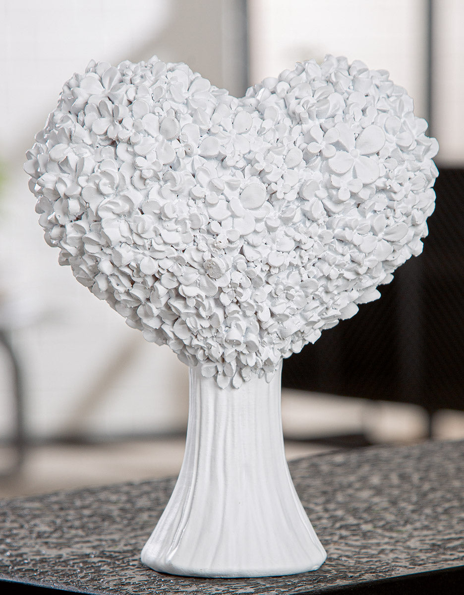 Flower Heart Hartdecoratie Wit