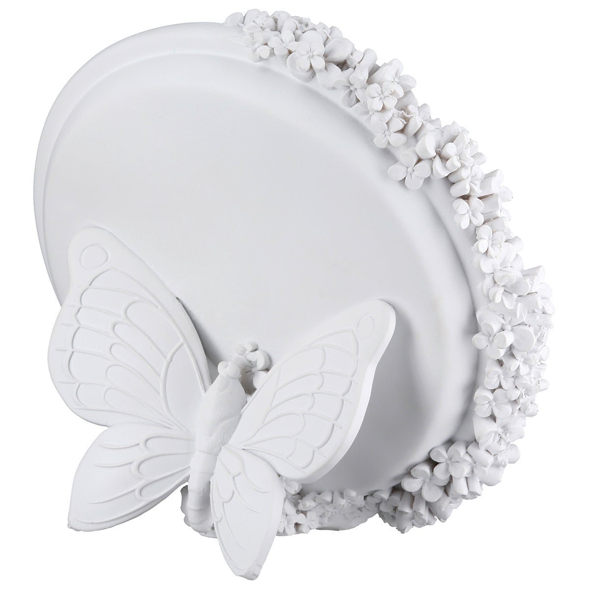 Vlinder Spiegel Flower Heart Wit