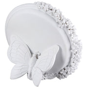 Vlinder Spiegel Flower Heart Wit