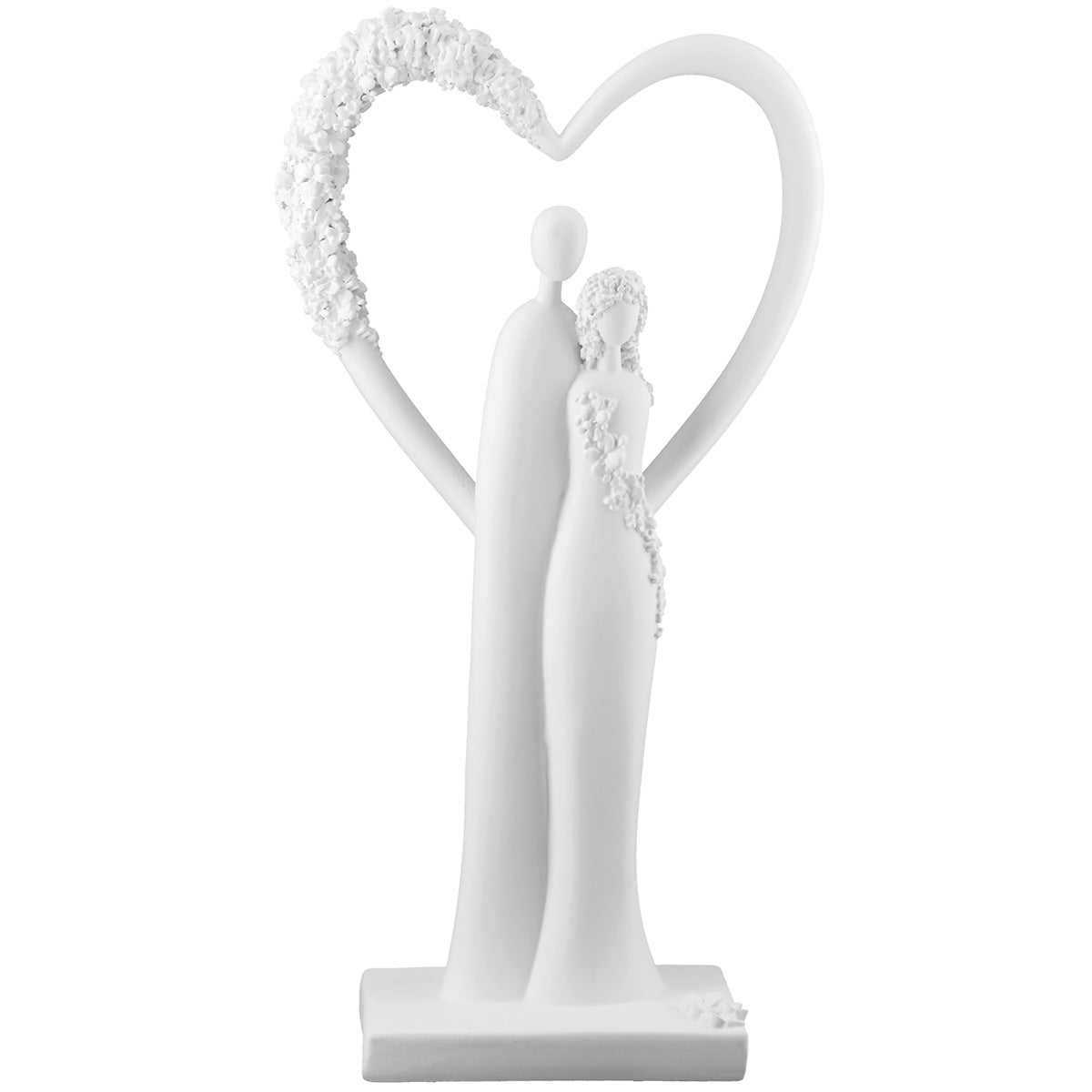 Flower Heart Hart Sculptuur Wit