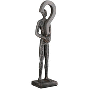Question Mark Persoon Sculptuur Antraciet