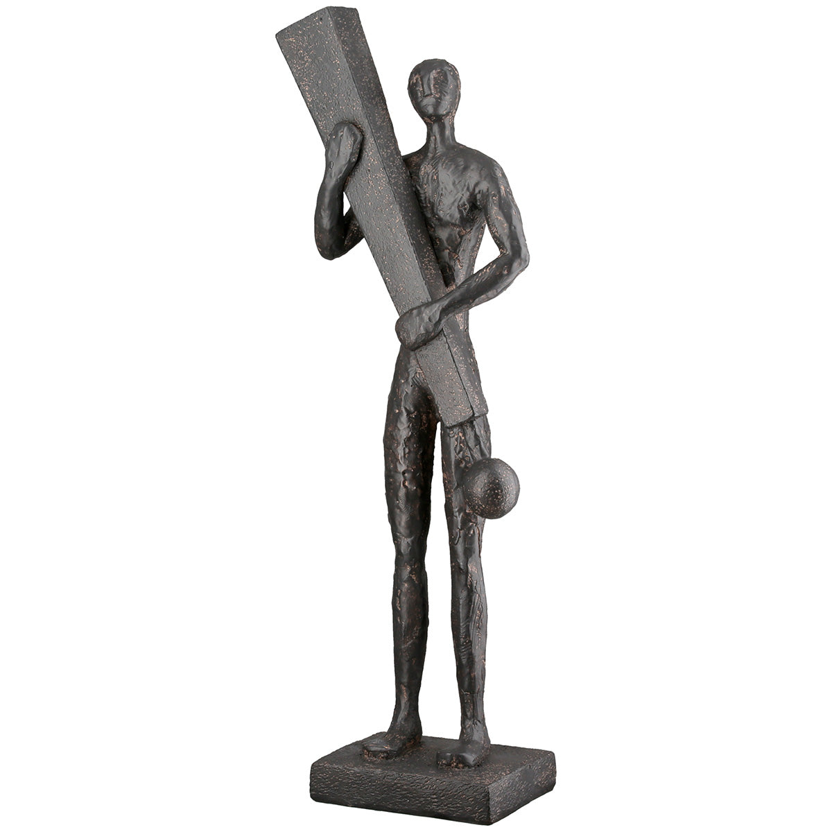 Uitroepteken Persoon Sculptuur Antraciet