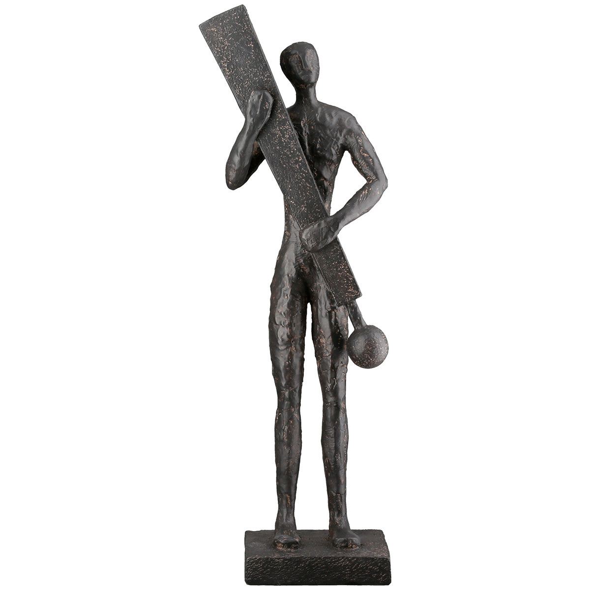 Uitroepteken Persoon Sculptuur Antraciet