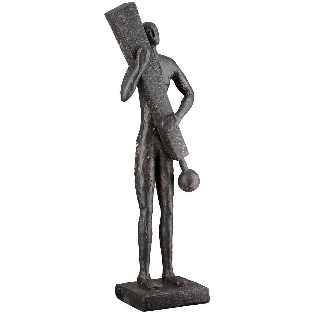 Uitroepteken Persoon Sculptuur Antraciet