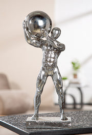 Ball Persoon Sculptuur Zilver