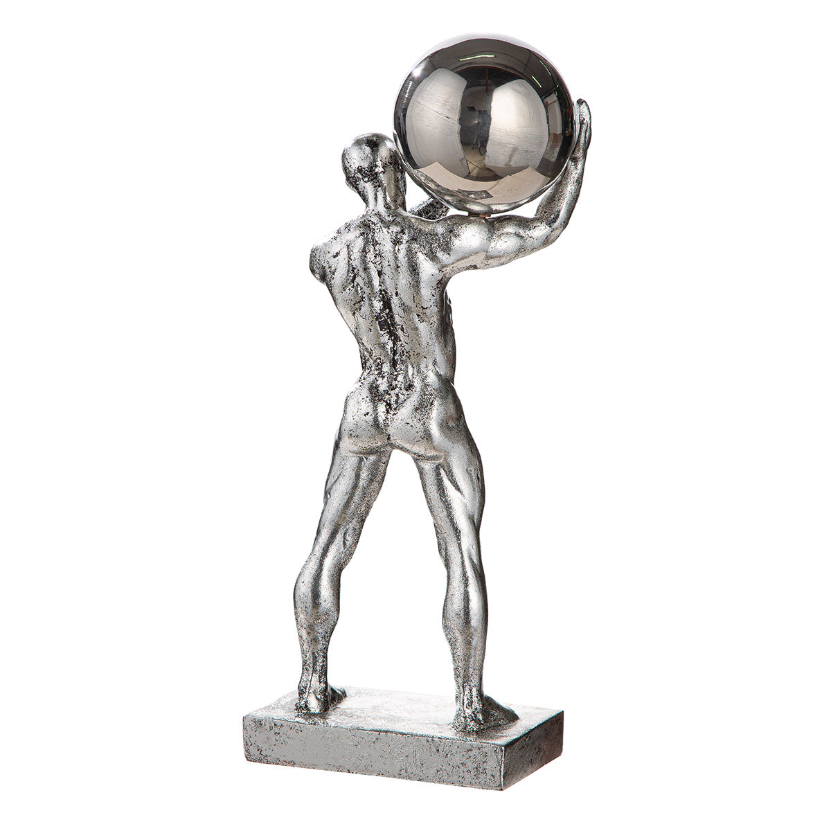 Ball Persoon Sculptuur Zilver