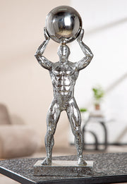 Ball Persoon Sculptuur Zilver