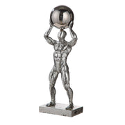Ball Persoon Sculptuur Zilver