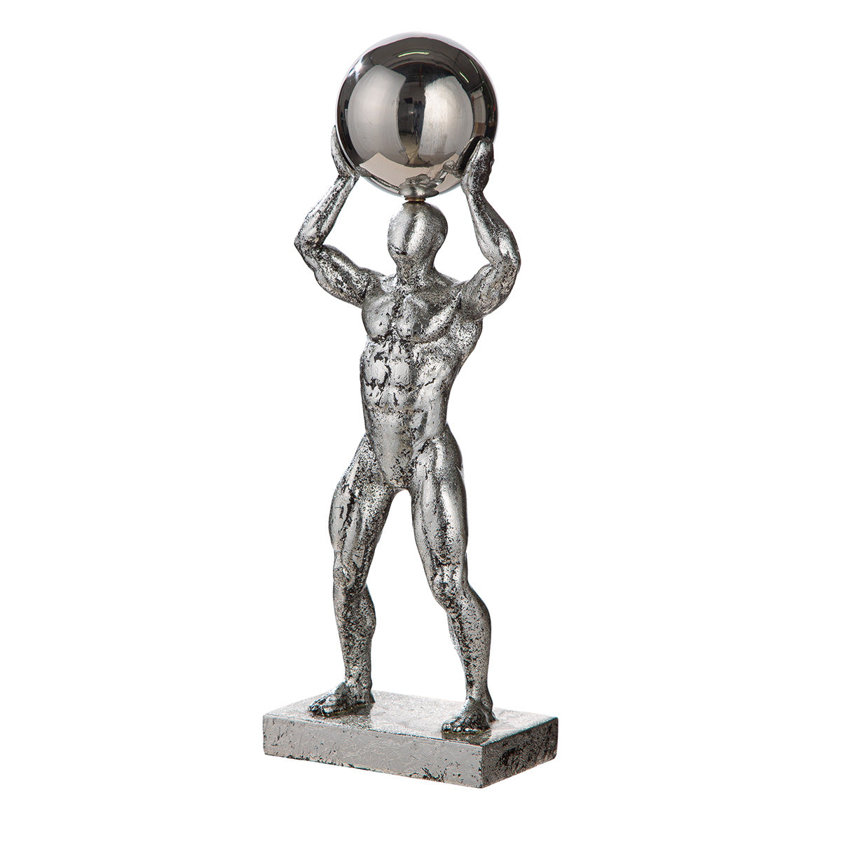 Ball Persoon Sculptuur Zilver