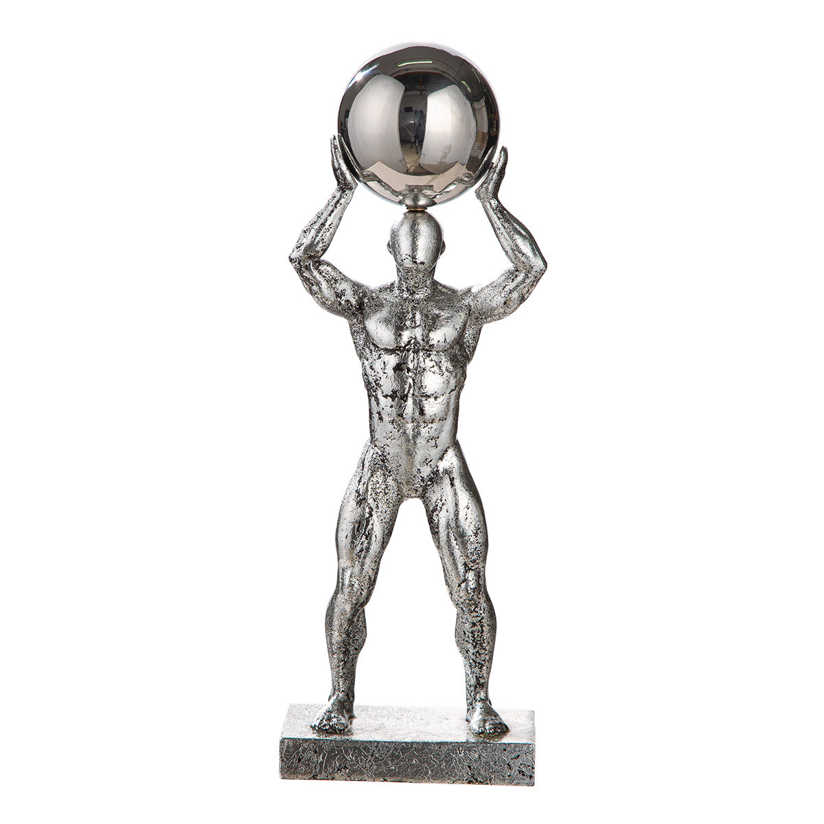 Ball Persoon Sculptuur Zilver