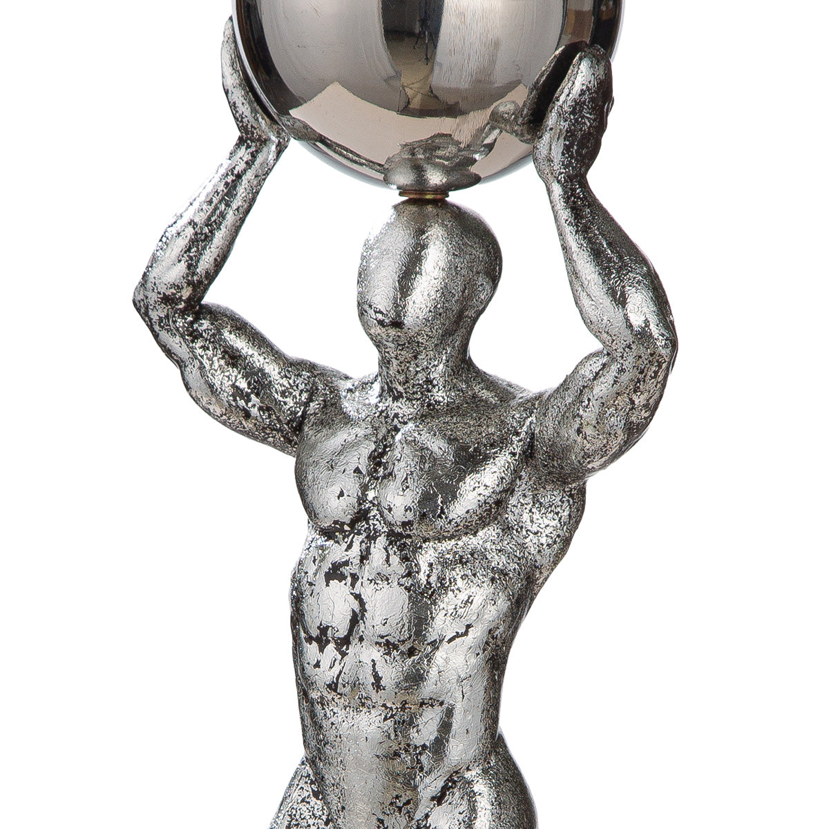 Ball Persoon Sculptuur Zilver