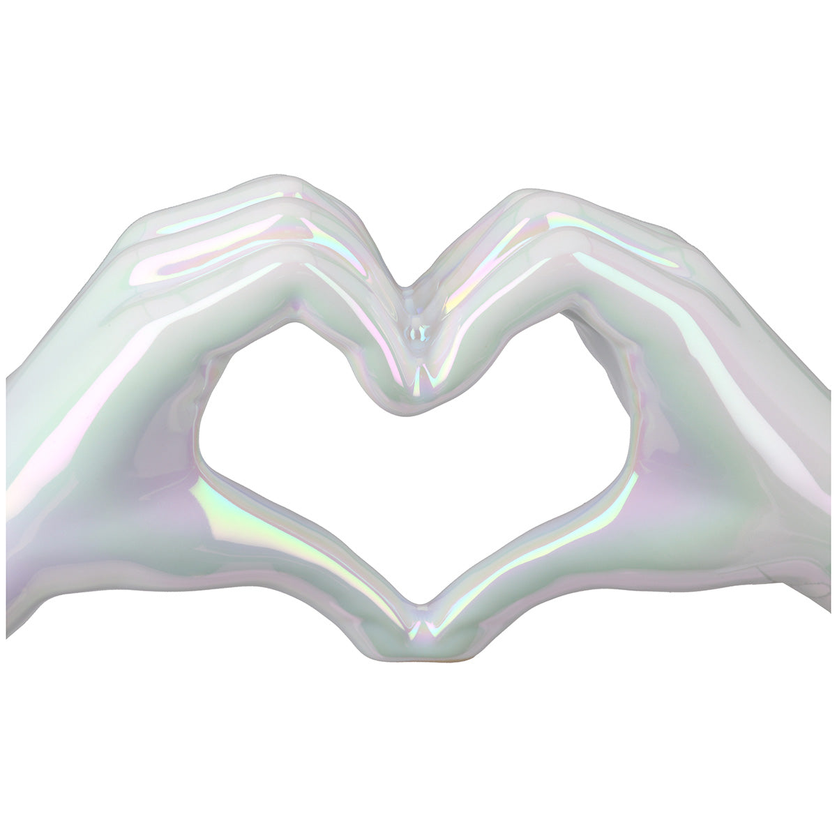 Keramisch Hart Decoratie Wit