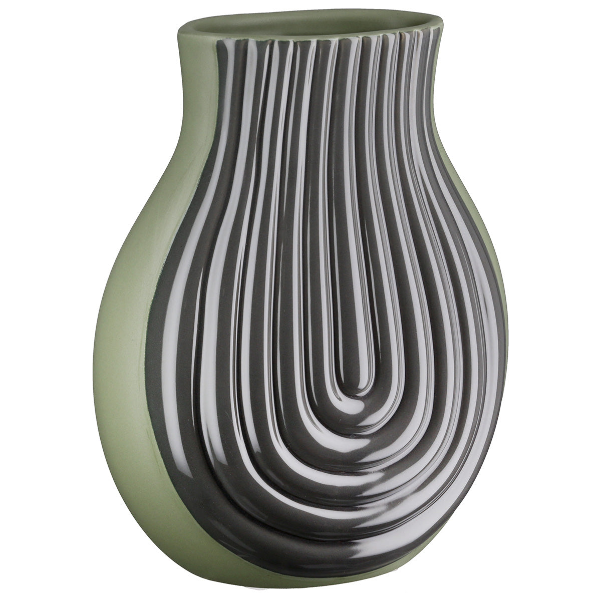 Curve Bolvaas Groen Keramiek