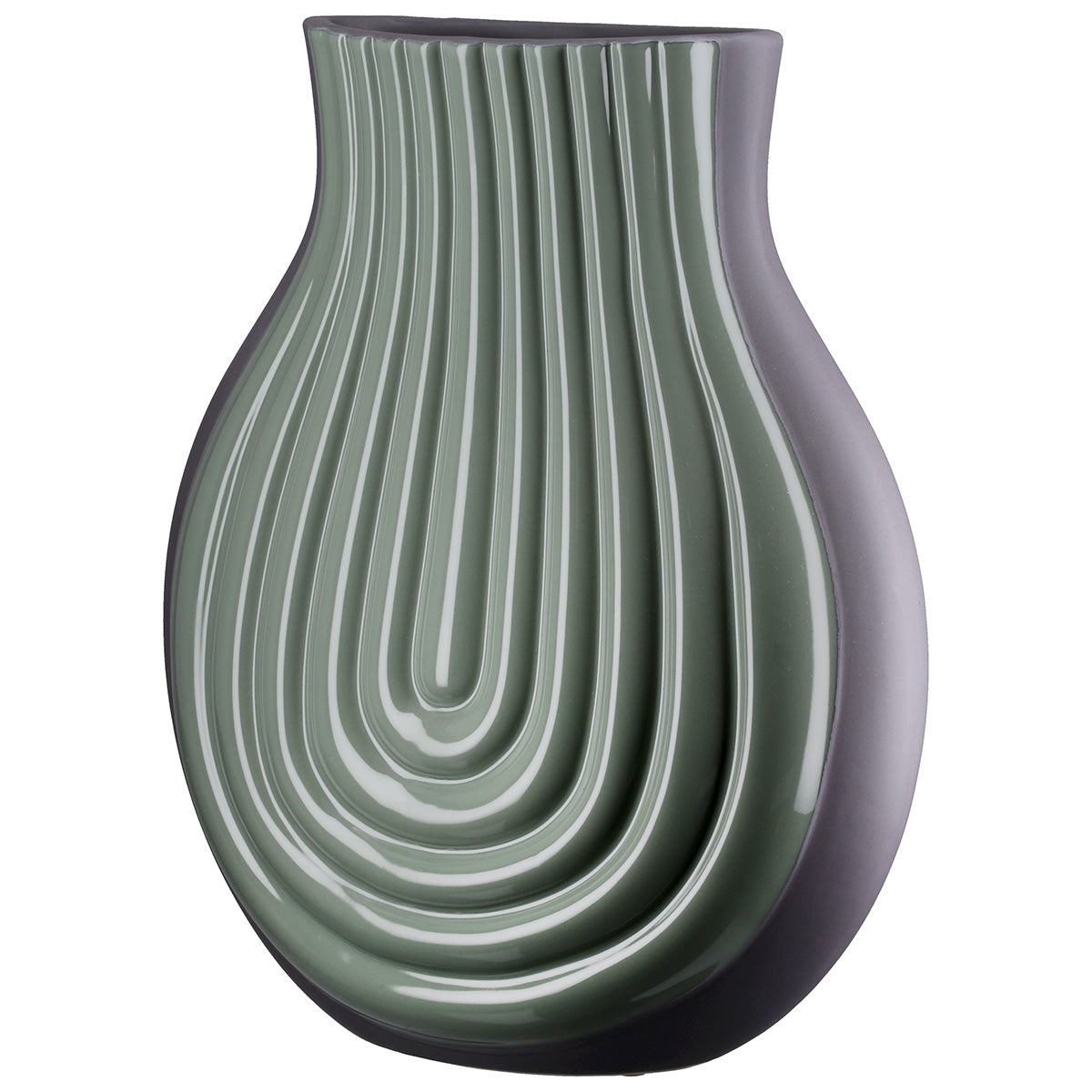 Curve Bolvaas Groen Keramiek
