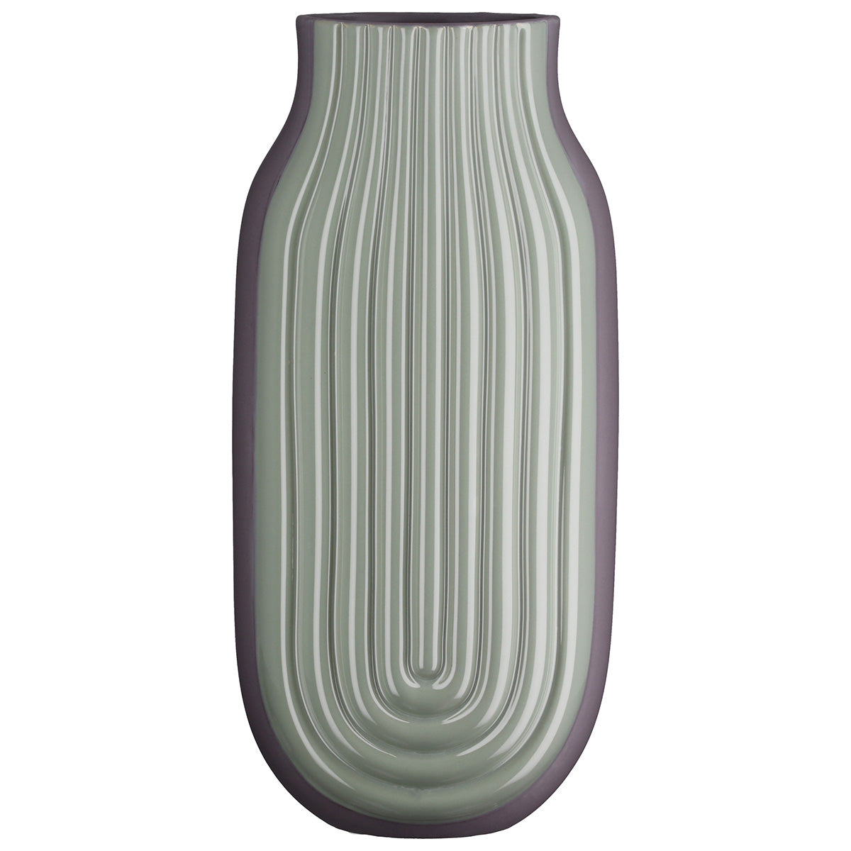 Curve Conische Vaas Groen Keramiek