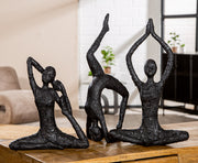 Bewegung Yoga Vrouwenfiguur Zwart