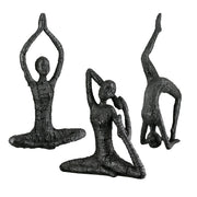 Bewegung Yoga Vrouwenfiguur Zwart