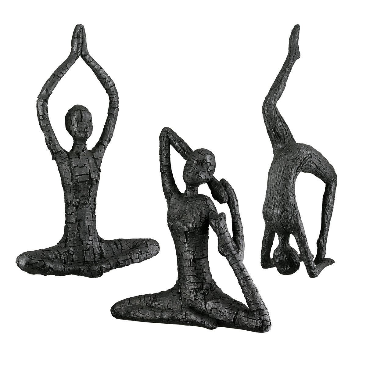 Bewegung Yoga Vrouwenfiguur Zwart