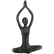 Bewegung Yoga Vrouwenfiguur Zwart
