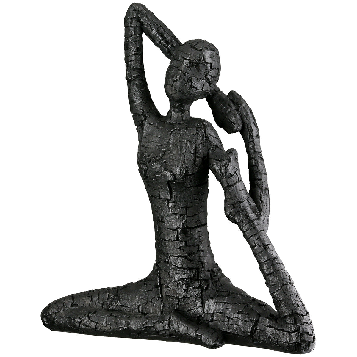 Bewegung Yoga Vrouwenfiguur Zwart