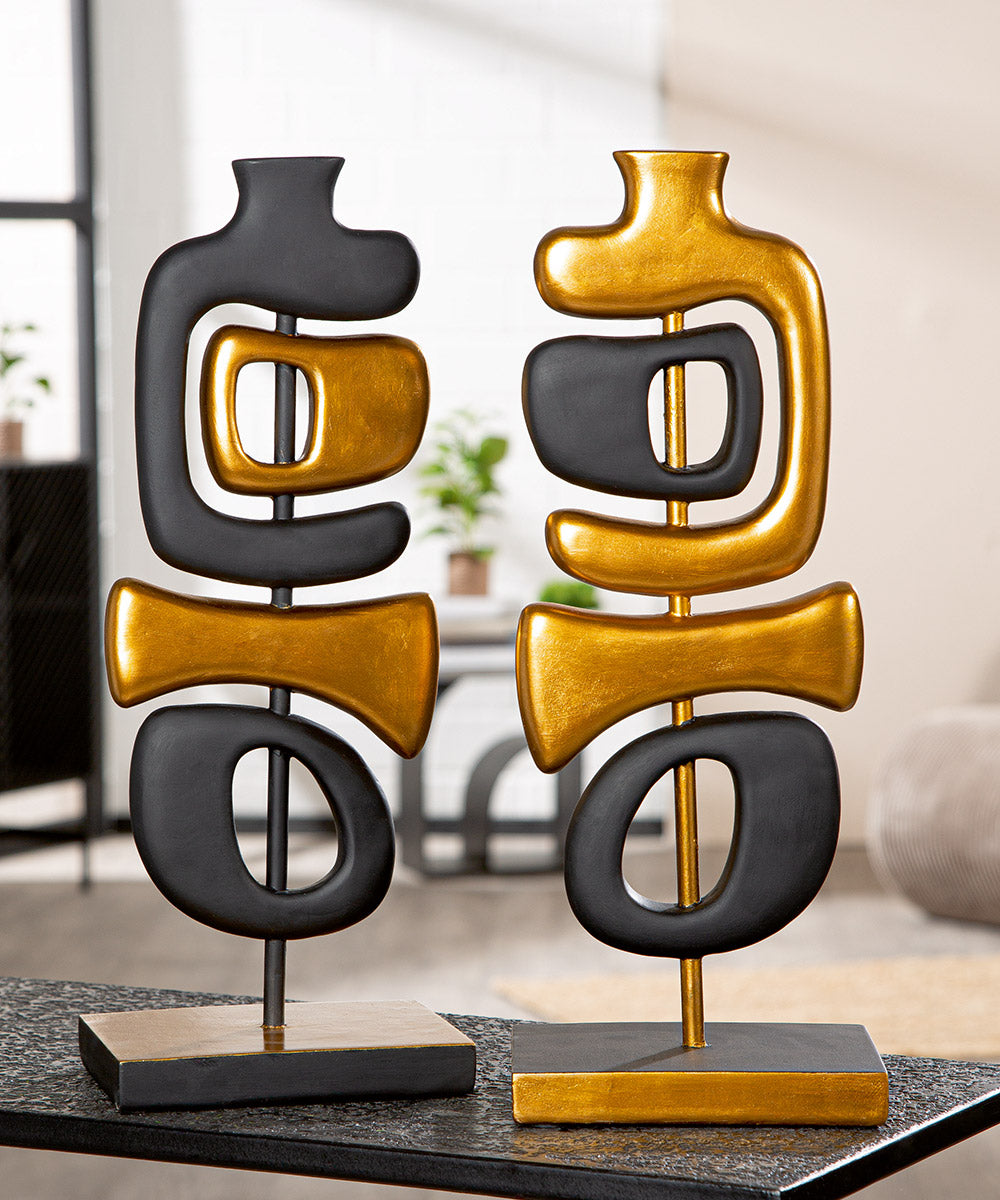 Sculpta Organische Sculptuur Zwart-Goud