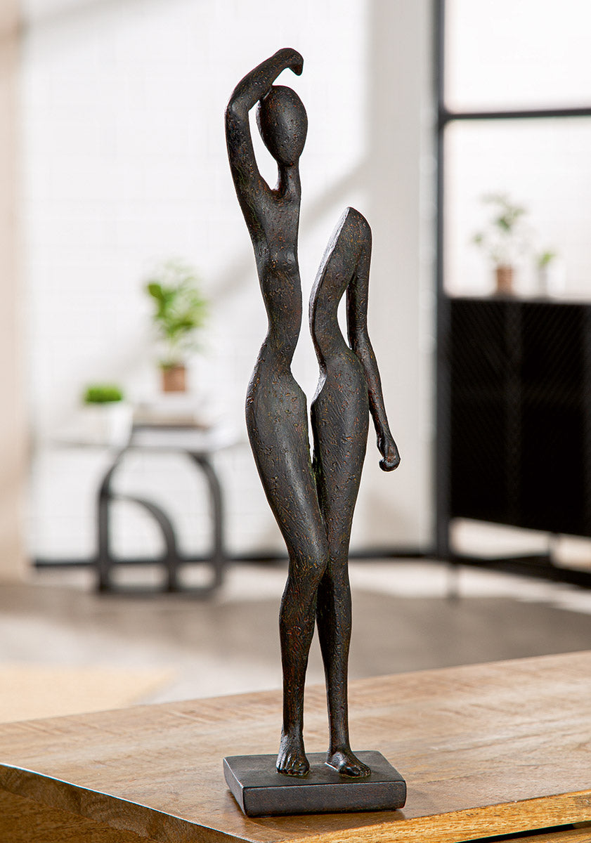 Split Vrouwen Sculptuur Antraciet