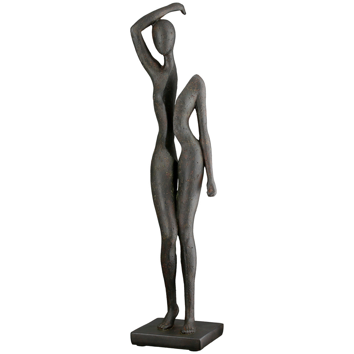 Split Vrouwen Sculptuur Antraciet