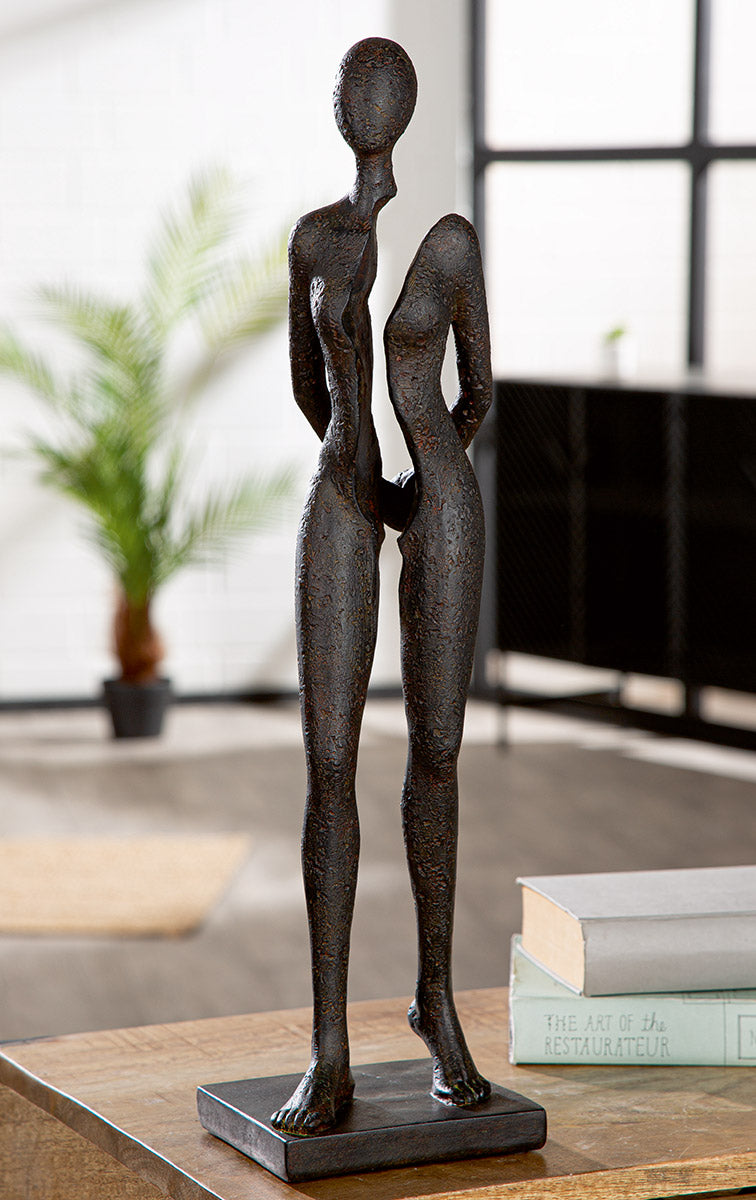 Split Vrouwen Sculptuur Antraciet XL