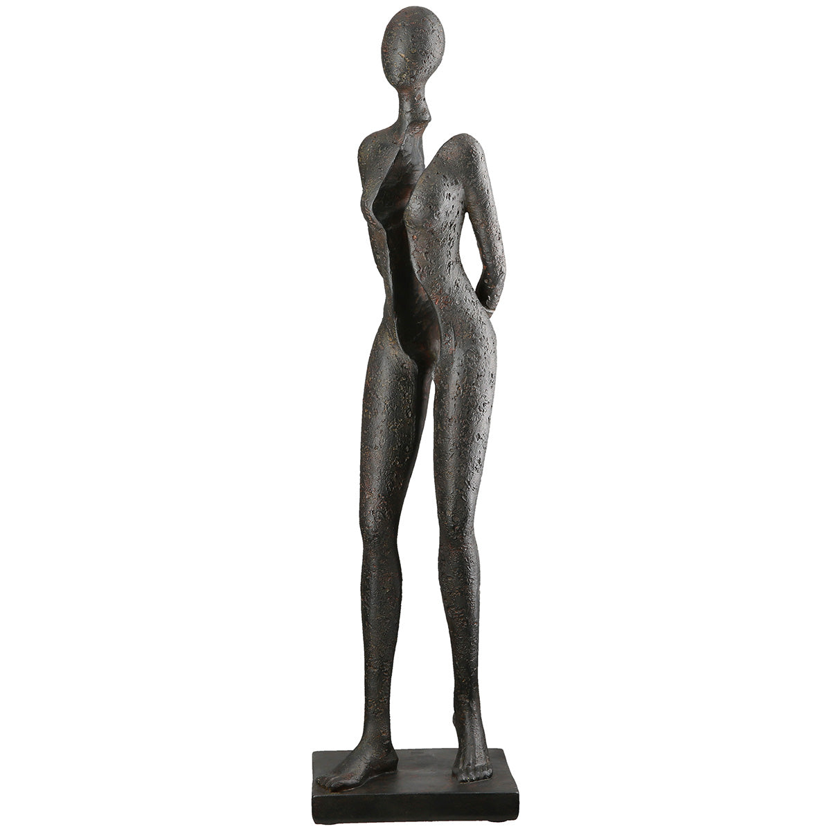 Split Vrouwen Sculptuur Antraciet XL