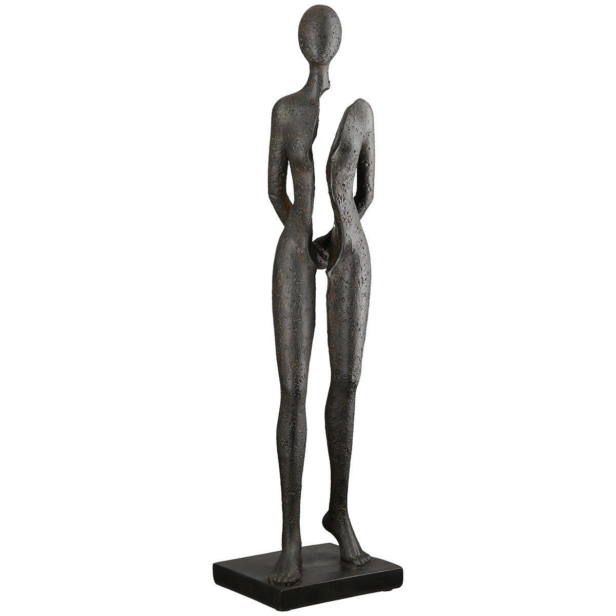 Split Vrouwen Sculptuur Antraciet XL