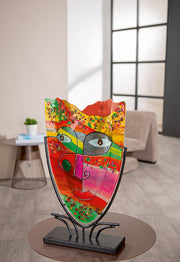 Roze vloervaas Samos 49 cm