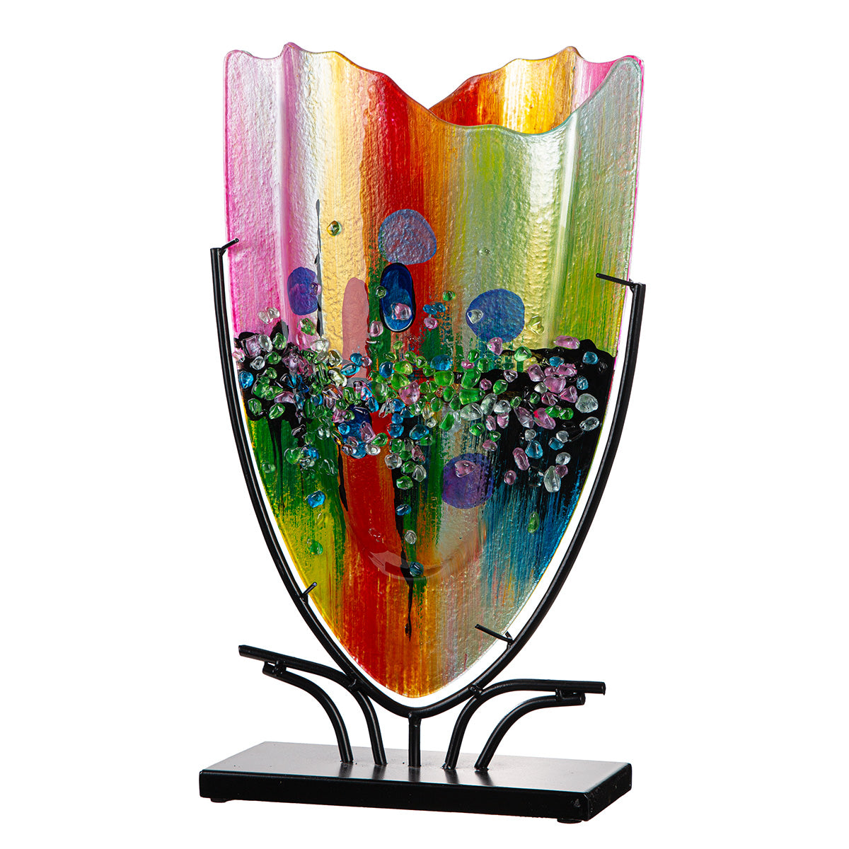Manto vloervaas blauw-roze 49 cm
