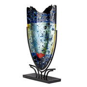 Blauwe vloervaas Magic 49 cm