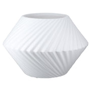 Rillos Ronde Vaas Zwart-Wit 20 cm