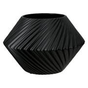 Rillos Ronde Vaas Zwart-Wit 20 cm
