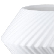 Rillos Ronde Vaas Zwart-Wit 20 cm