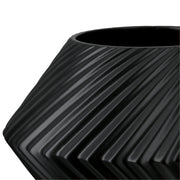 Rillos Ronde Vaas Zwart-Wit 20 cm