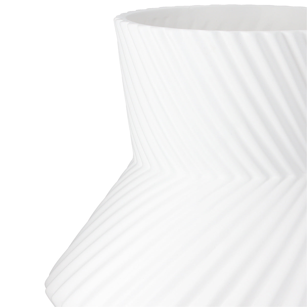 Rillos Ronde Vaas Zwart-Wit 32 cm