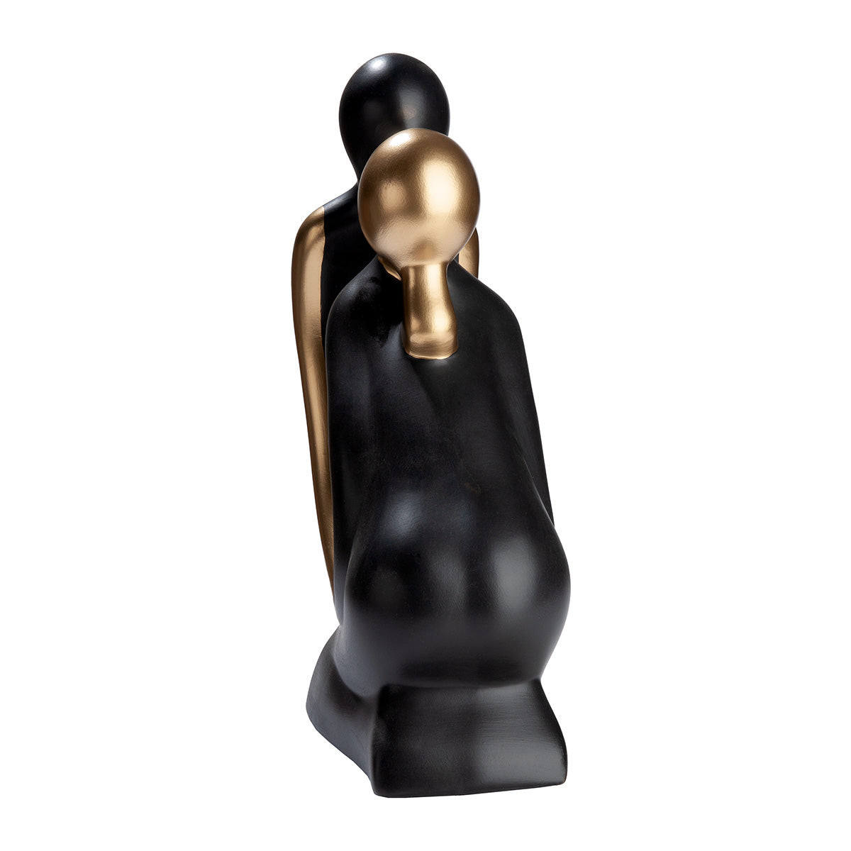 Der Kuss Beeldpaar Zwart-Goud