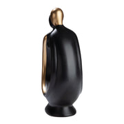 Kissing Beeldpaar Zwart-Goud