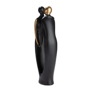 Dancing Kiss Beeldpaar Zwart-Goud