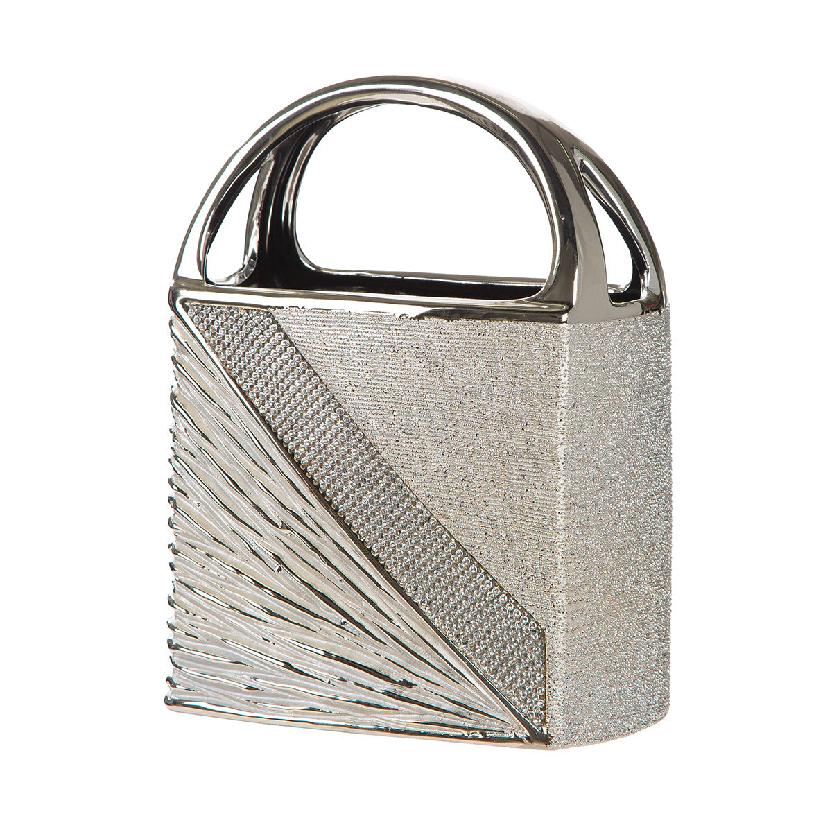 Strass Handtasvaas Champagne-Zilver