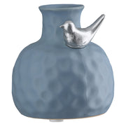 Birdy Halsvaas Blauw Wit 8 cm