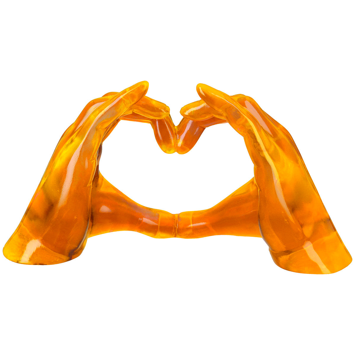Gele Handen Hart Decoratie