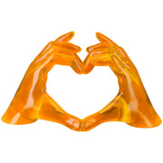Gele Handen Hart Decoratie