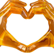 Gele Handen Hart Decoratie