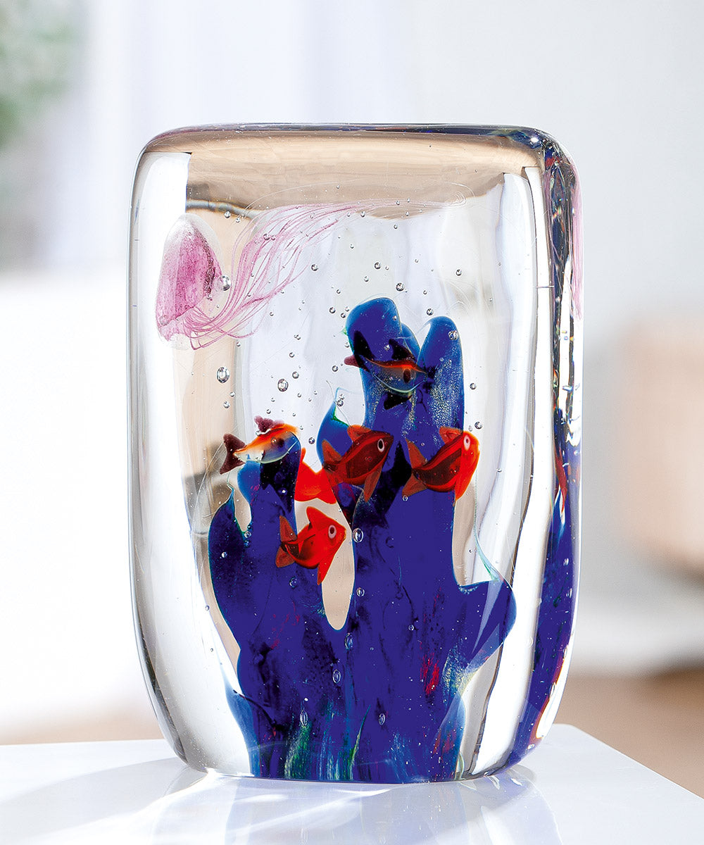 Glazen Decoratie Riff met Kwallen