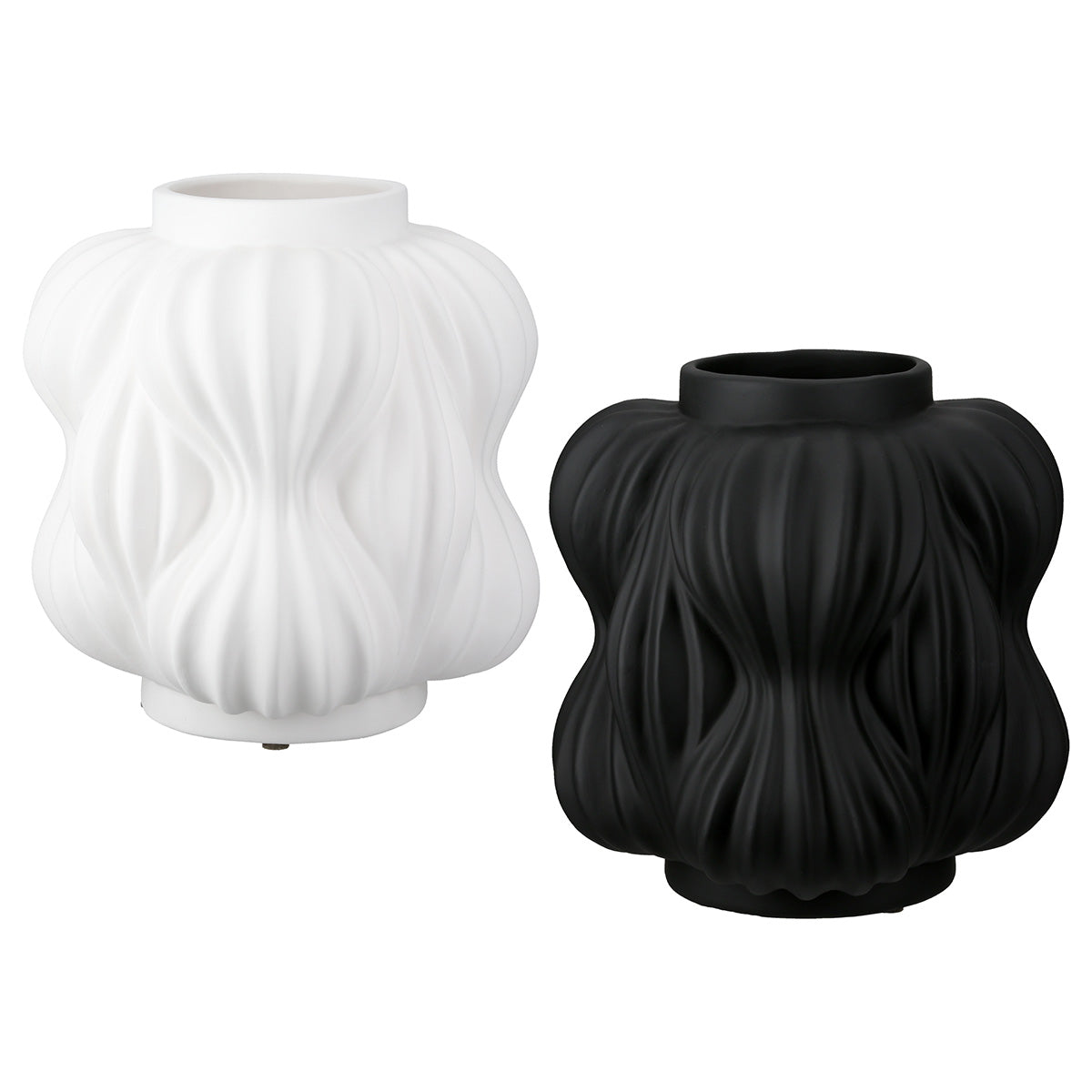 Bollero Vaas Zwart-Wit 20 cm