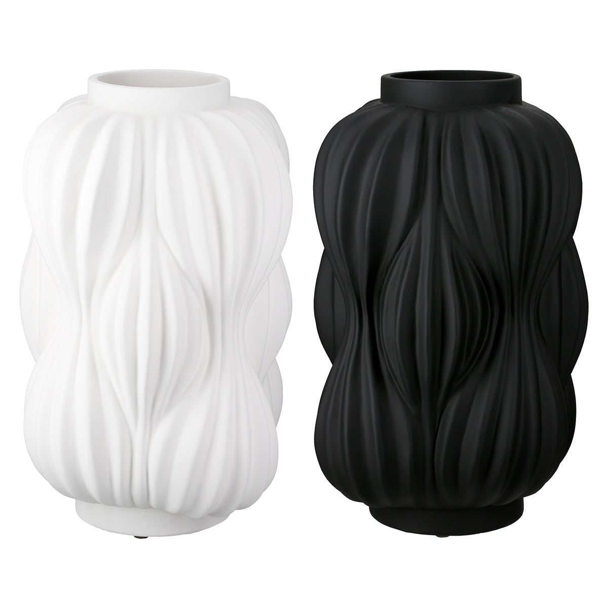 Bollero Vaas Zwart-Wit 32 cm